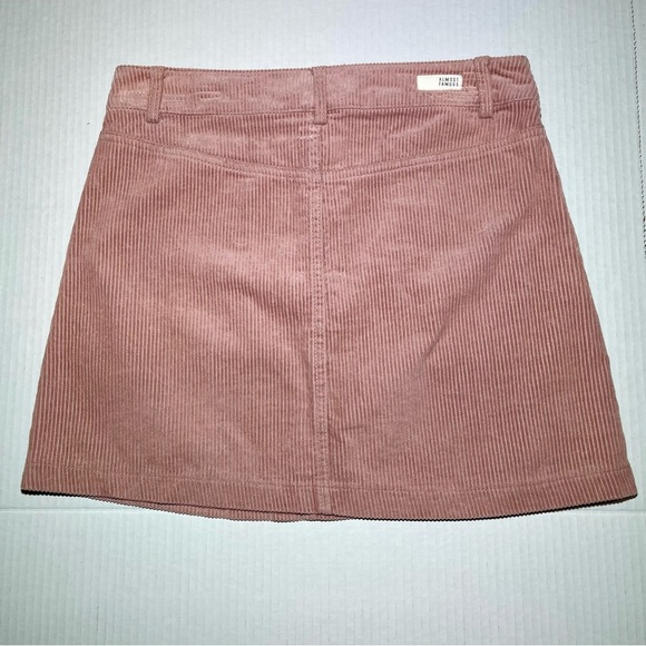 Almost Famous Blush Corduroy A-Line Skirt - Picture 2 of 6